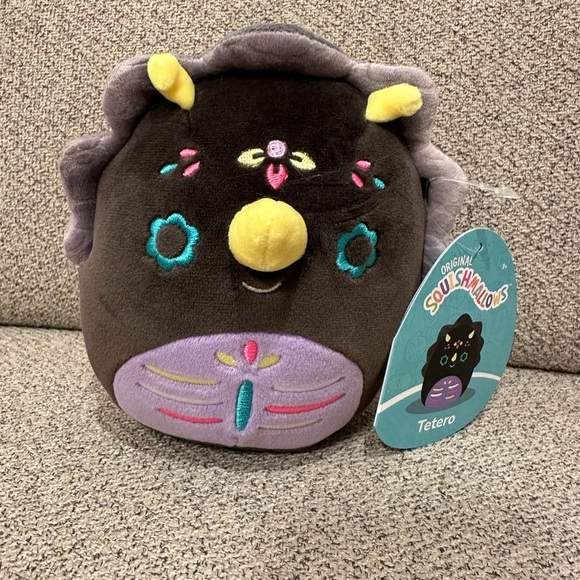 NWT 🇺🇸 NWT 🇺🇸 Squishmallow Tetero the Day of the Dead Triceratops 5" - Picture 3 of 7